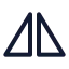 Imageflip Horizontal icon with stroke standard style